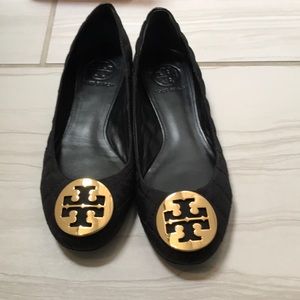 Tory Burch Ballet flat in Black/Gold
